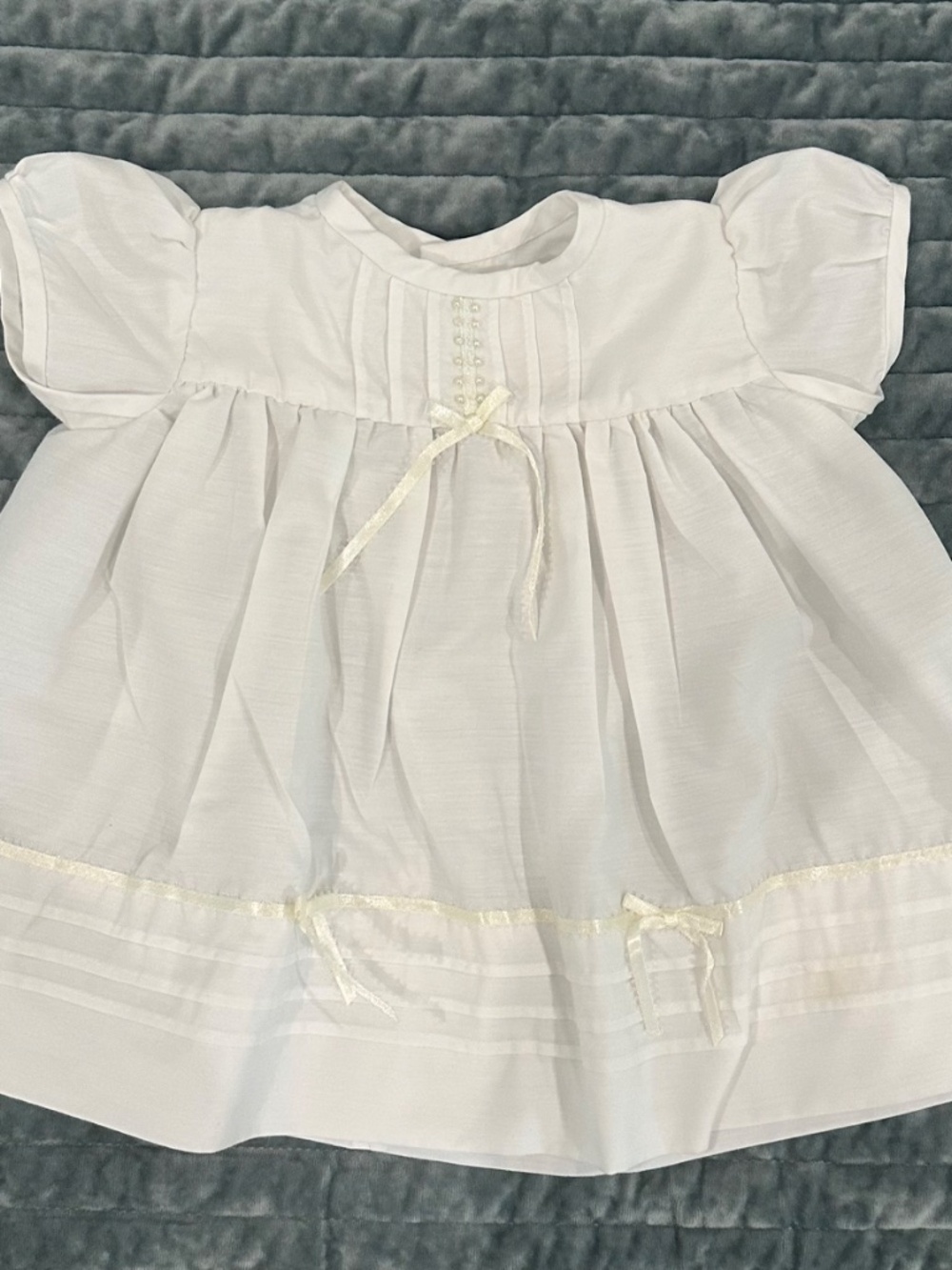 Vintage Baby Dress with Ribbon Detail and Bows